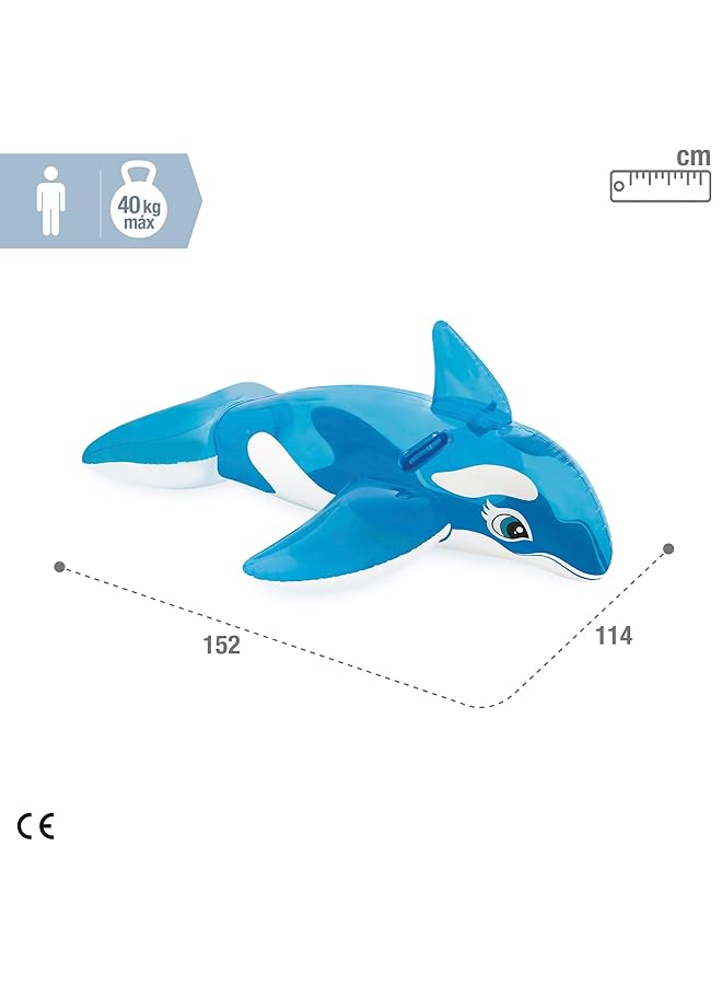 INTEX Inflatable Ride On Whale For Kids Multi Color - Image 3