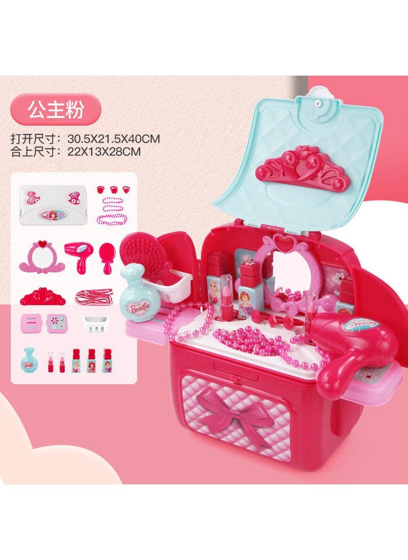 Kids Pet Backpack Space Playset Pink Kitchen Suitcase: XC013A - Image 3