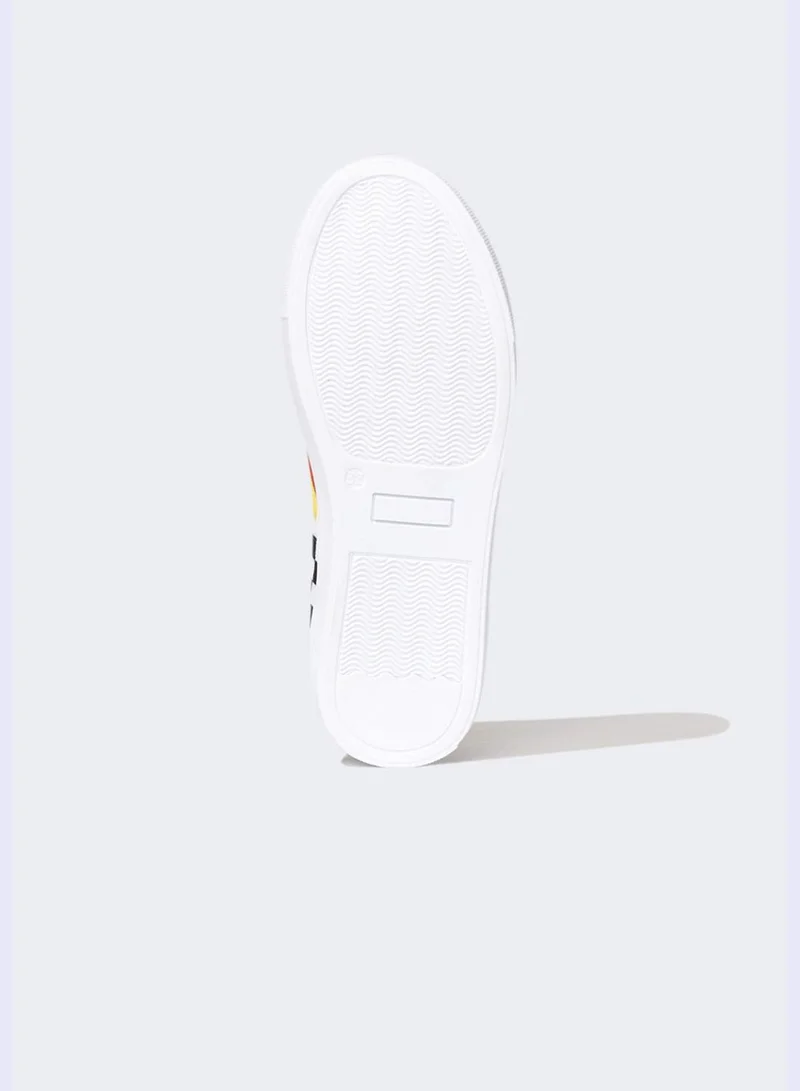 DeFacto Colour Block Cars Print Trainers