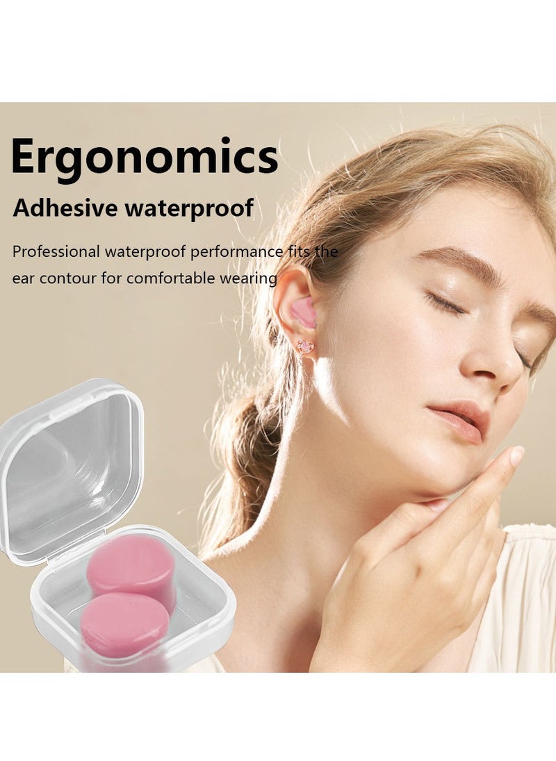 General - 2 packs of silicone mud swimming earplugs for children and adults sleeping earplugs for sleeping with super sound insulation and noise reduction - Image 1