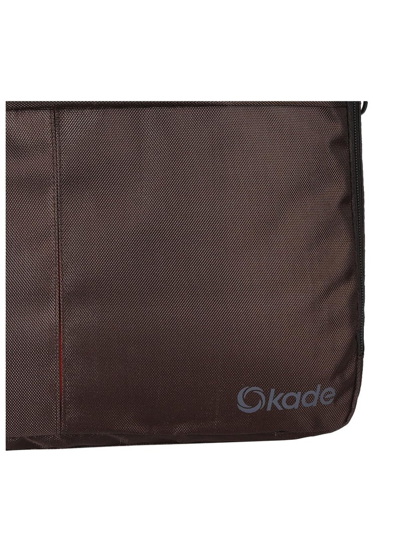 Okade - Okade T01 Synthetic Fibers Hand&Shoulder Laptop Bag For Unisex- Size: 30*39*6cm Brown - Image 1