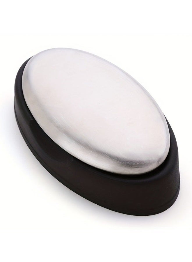 304 Stainless Steel Reusable Soap Dispenser Odor Eliminator Kitchen Helper for Removing Fish, Garlic, Strong Odors from Hands - Silver - Image 4