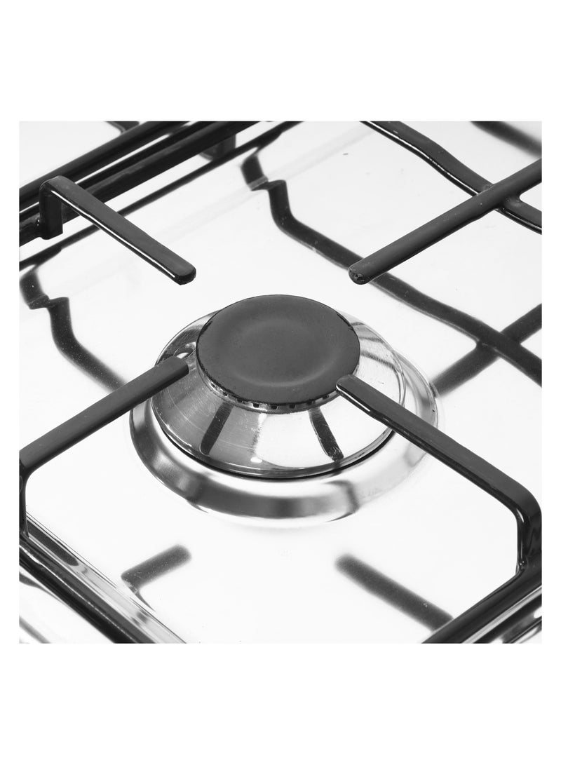 GLOBAL Freestanding Gas Cooker - 4 Burners Silver sides Stainless Steel Top  - 55*55 Cm - Image 2