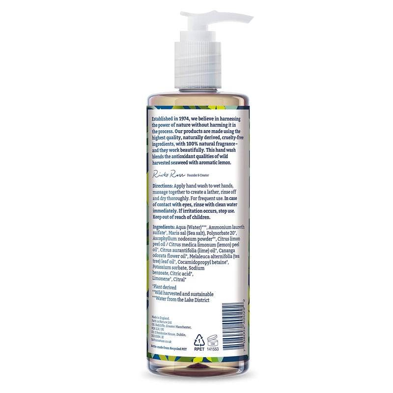 Faith In Nature Natural Seaweed and Citrus Liquid Hand Wash, Restorative, Vegan and Cruelty Free, No SLS or Parabens, 400 ml (Pack of 2) - Image 2