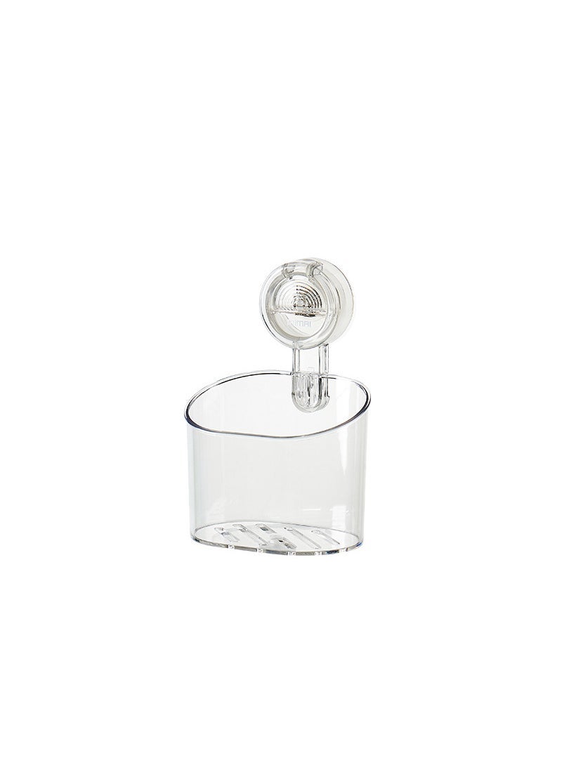 Generic Sucker Storage Bucket Bathroom Storage Kitchen Storage Non-perforated Wall-hung Rental House Dormitory Essential Artifact Transparent color 