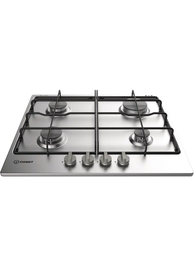 Indesit Built-in Gas Hob, 4 Burners, Silver - THP 642 IX/I 4 THP 642 IX/I Silver