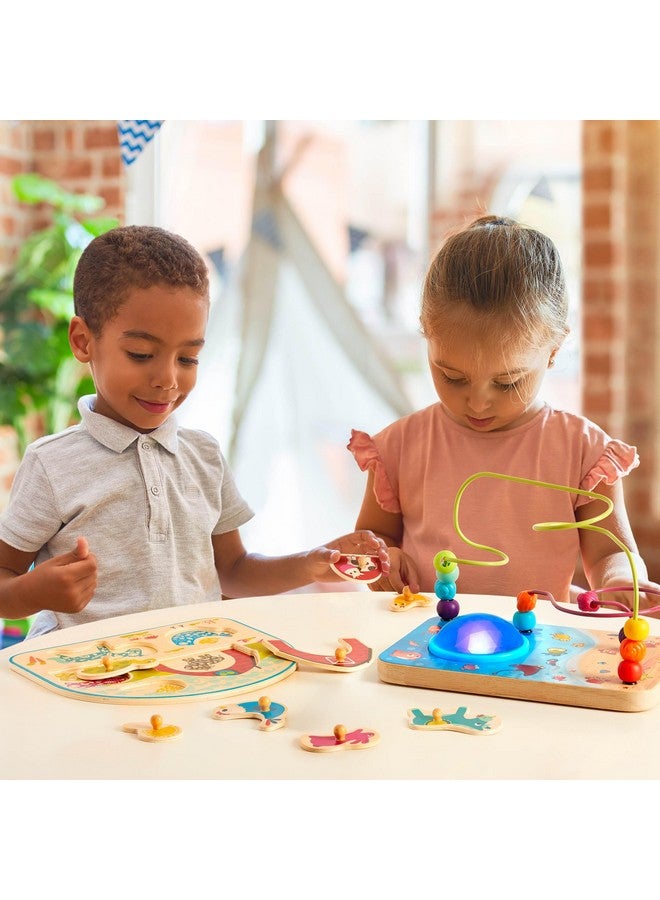 B. toys- A-Mazing Seas- Developmental Toy- Bead Maze - Musical Wire Maze - Sounds & Lights - Toy Maze for Toddlers, Kids - 12 Months + - Image 2