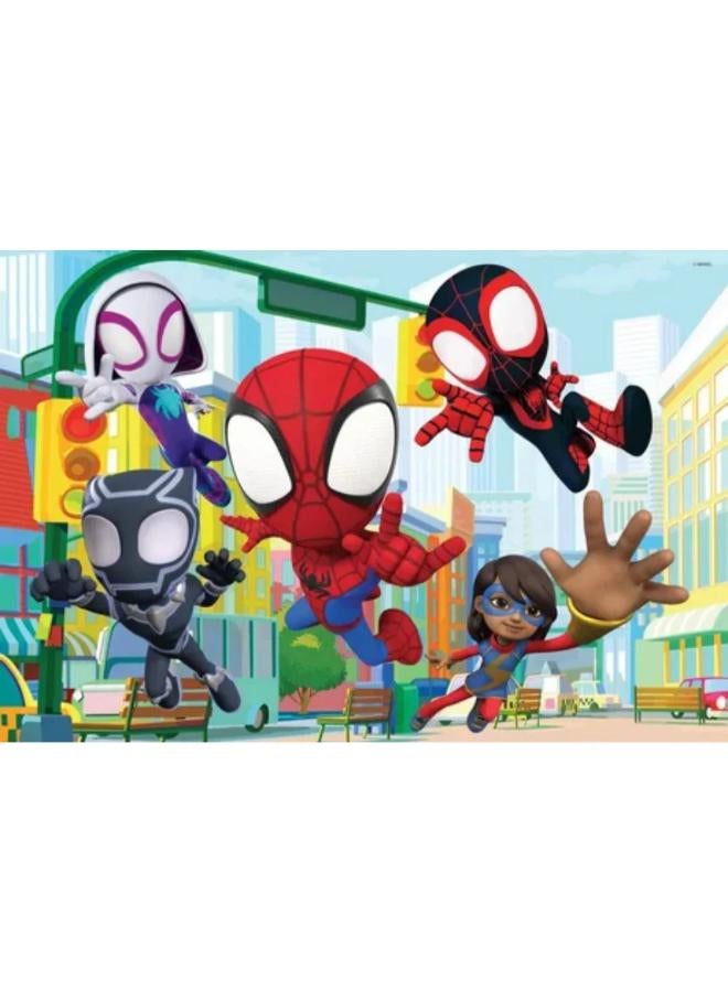 Lisciani Marvel Spidey Double-Face Maxi Floor Puzzle - 2×24 Pieces - Image 2