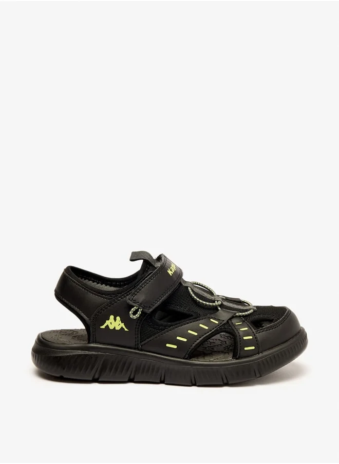 Kappa Boys' Strappy Sandals with Hook and Loop Closure