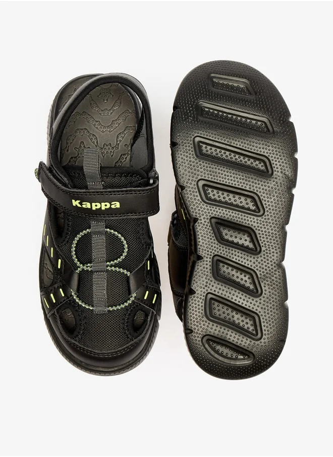 Kappa Boys' Strappy Sandals with Hook and Loop Closure