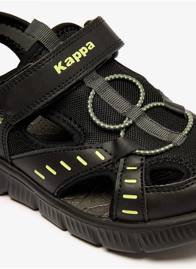 Kappa Boys' Strappy Sandals with Hook and Loop Closure
