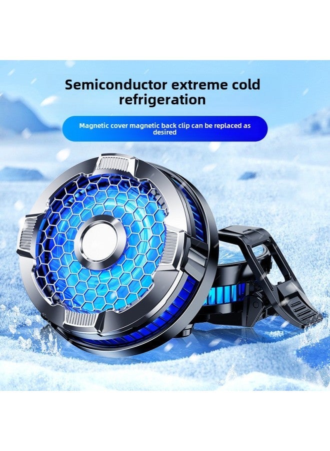 Semiconductor Live Mobile Phone Radiator X99 Magnetic Back Clip Replaceable Face Cover Cooler Wireless Charging-Color:X99 Attraction (with Double-sided Cover)  - Image 1