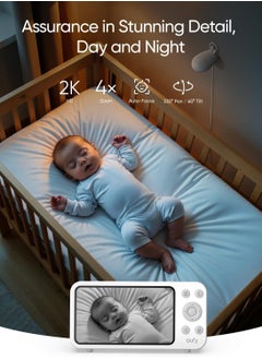 eufy Baby Monitor E20 with 2K Camera, Hybrid Wi-Fi and No Wi-Fi Connection, App and Monitor Control, Ultra-Clear Night View, Pan-Tilt, 4× Zoom, Portable Camera with Built-In Battery, ANR, Smart Alerts - pzsku/Z25E389E3F919FB6DBB28Z/45/_/1733129451/6717c073-79d0-45ad-aace-004c7f5c4587