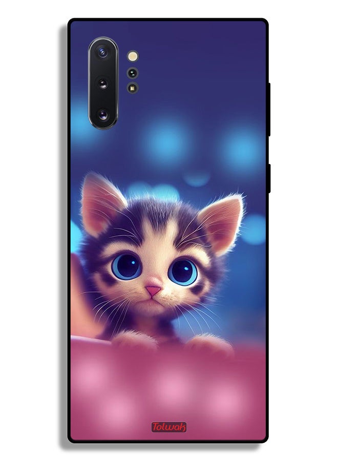 Tolwak Samsung Galaxy Note 10 Plus Protective Case Cover Little Cat - Image 2