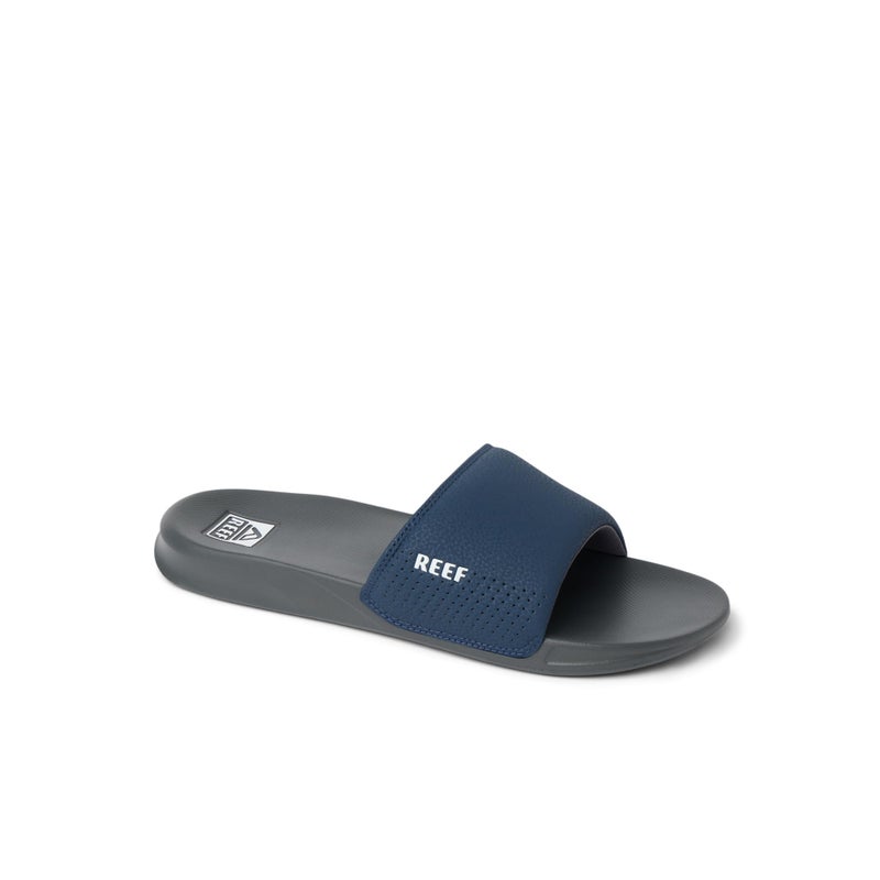 Reef One Slide Mens Sandal, Lightweight & Water Friendly, Navy/White, 12 - Image 4