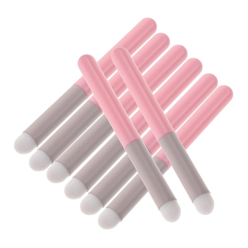 8Pcs Lip Makeup Brush Ergonomic Lip Gloss Applicator Wand Multi Purpose Concealer Eyeshadow Brush Travel Friendly Design for Application and Glamorous Looks - Image 1
