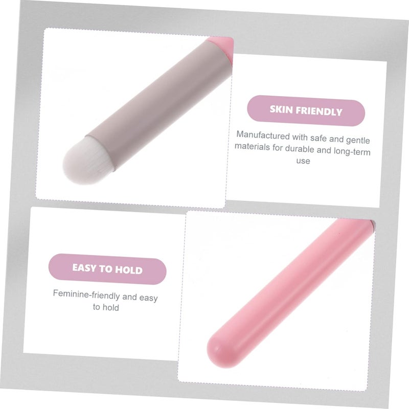 8Pcs Lip Makeup Brush Ergonomic Lip Gloss Applicator Wand Multi Purpose Concealer Eyeshadow Brush Travel Friendly Design for Application and Glamorous Looks - Image 4