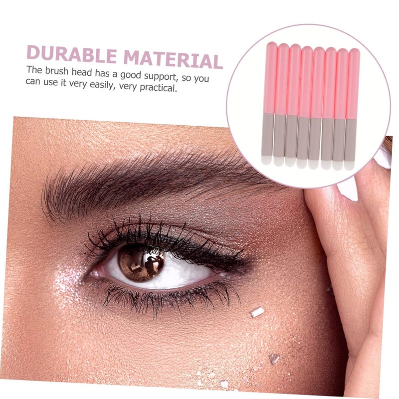 8Pcs Lip Makeup Brush Ergonomic Lip Gloss Applicator Wand Multi Purpose Concealer Eyeshadow Brush Travel Friendly Design for Application and Glamorous Looks - Image 2