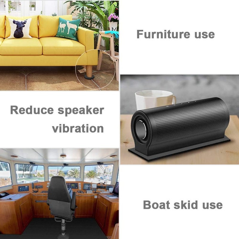 DGSL Neoprene Adhesive Foam Sheets, 12'' W x 59'' L x 4/5'' Thick Sponge Self Adhesive Rubber Padding Sheet Closed Cell Foam Sheet Roll for DIY, Multi-Function Soundproof Rubber Mat, Black - Image 4