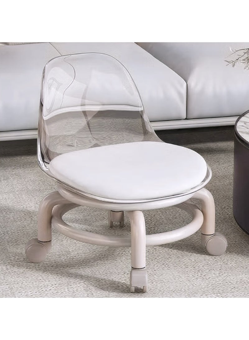 general Transparent Children's Chair with Backrest | Food Grade Plastic Anti-Tip - Suitable for Rooms and Prayers - Image 1