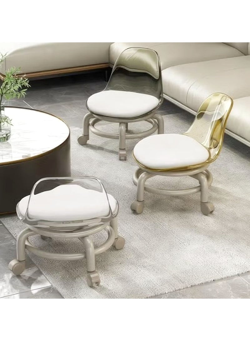 general Transparent Children's Chair with Backrest | Food Grade Plastic Anti-Tip - Suitable for Rooms and Prayers - Image 4