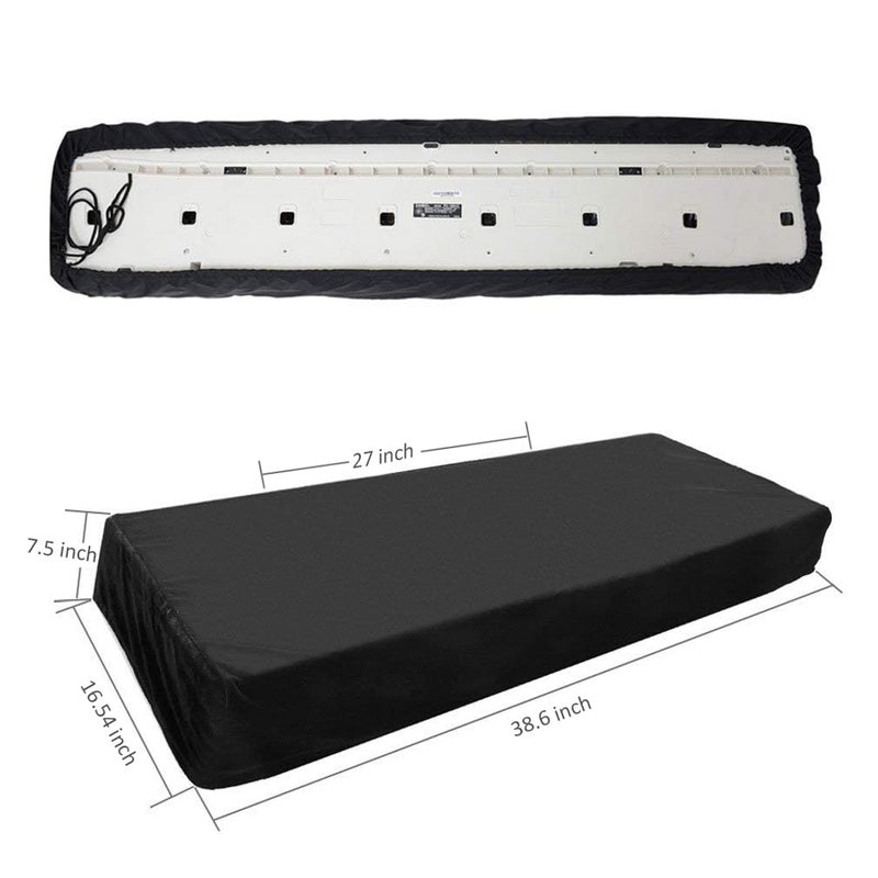 Ruibo 61 Key Keyboard Cover / Waterproof Electronic Piano Keyboard Dust Cover with Drawstring made of 420D Oxford / 61 Key Music Keyboard Cover - Image 5