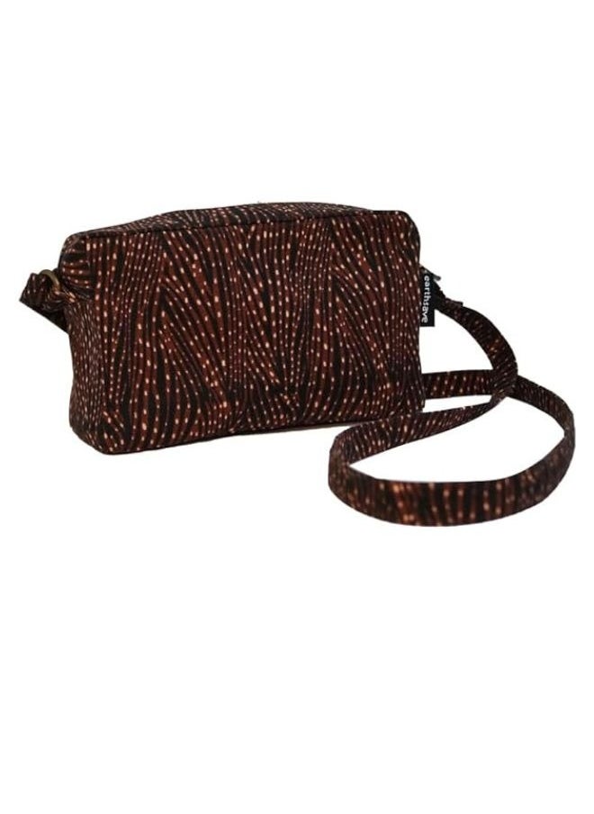 earthsave earthsave Cotton Premium Sling Bag - Road Brown | Sling Bag for Women with Adjustable strap | Cross Body Bag for woman  - Image 2