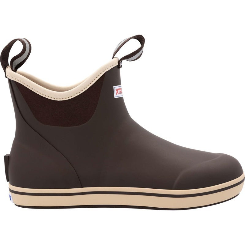 Xtratuf Women's 6 Inch Ankle Deck Boot, Brown, Size 7 - Image 1