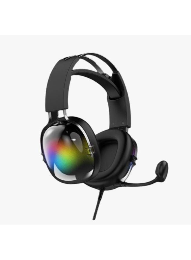 k-78 Surround Sound LED Different Light Vibration USB Gaming Headset for PC Pes RGB LED Software Control