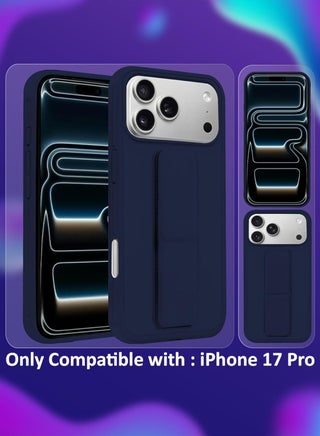 جراب iPhone 17 Pro مع حامل للإصبع وغطاء هاتف iPhone 17 Pro متعدد الوظائف ومضاد للصدمات وغطاء حامل هاتف اثنين في واحد لهاتف iPhone 17 Pro مقاس 6.3 بوصة - view 2
