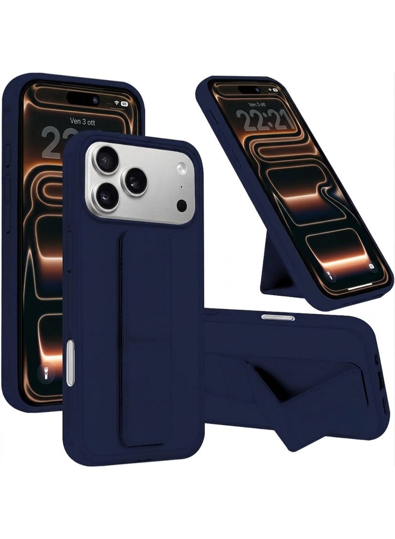 Houmt iPhone 17 Pro Case Finger Grip Holder Phone Cover For iPhone 17 Pro Multi-function Shockproof Case Two-in-One Phone Holder Cover For iPhone 17 Pro 6.3-inch - Image 1