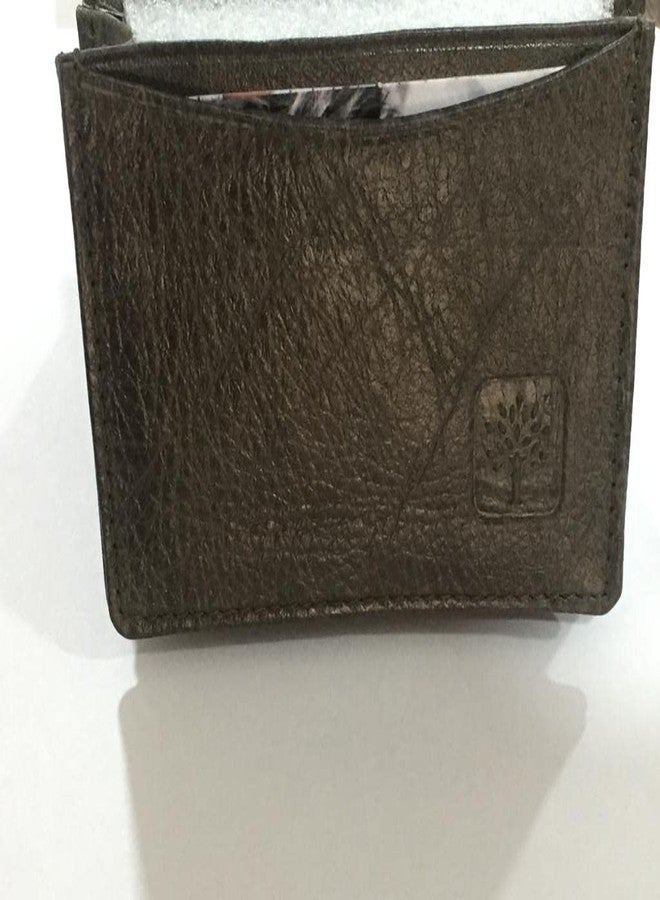 CARE CASE® Slim Wallet Thin Bifold Front Pocket Wallet Genuine Leather Card Holder (Brown) - Image 4