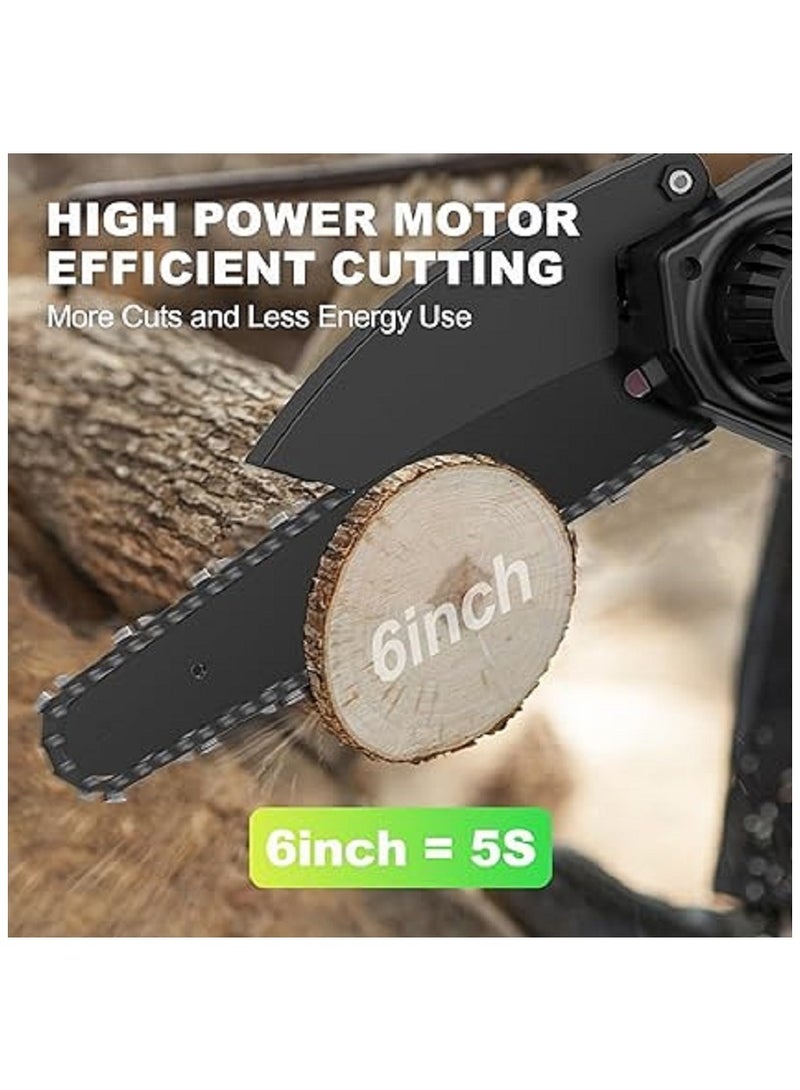 Generic The TimberTrek Cordless Mini Chainsaw: Your Portable Powerhouse for Precision Woodworking, Tree Trimming, Courtyard Maintenance, and Household Gardening  - Image 4