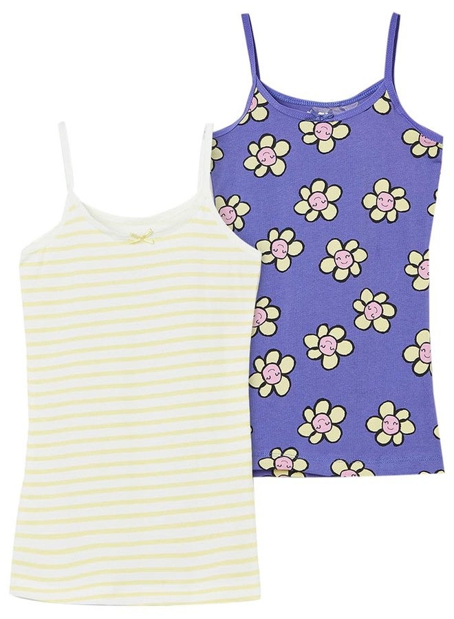 ماكس مجموعة متنوعة من قمصان ماكس للبنات - عبوة من قطعتين، متعددة الألوان، من 2 إلى 4 سنوات - Image 1