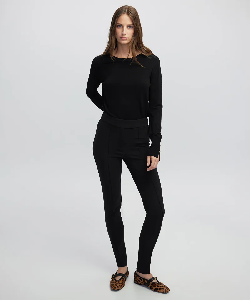 High-Rise Skinny Trousers