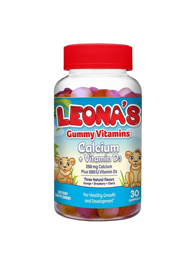 Leona'S Calcium 250Mg + Vitamin D3 500Iu Gummies 30'S