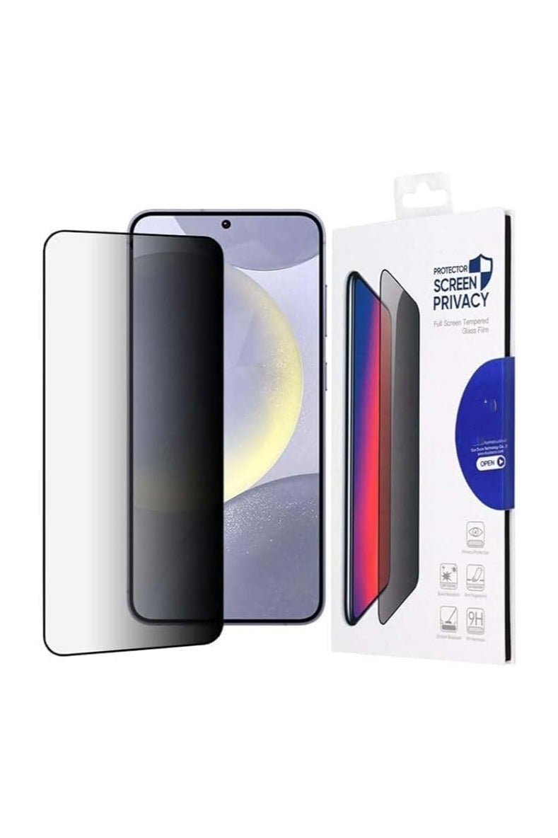 DUX Tempered Glass Screen Protector, DUX - DUCIS Compatible with Samsung S25 , Full Coverage Black Edge Clear Screen Protector (Privacy) - Image 1