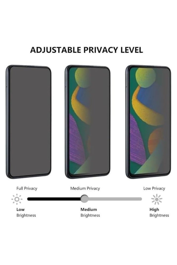 DUX Tempered Glass Screen Protector, DUX - DUCIS Compatible with Samsung S25 , Full Coverage Black Edge Clear Screen Protector (Privacy) - Image 3