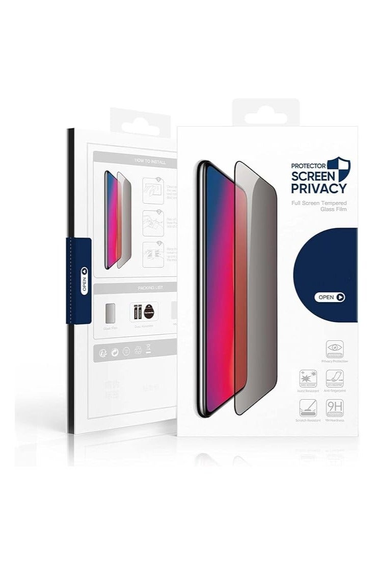 DUX Tempered Glass Screen Protector, DUX - DUCIS Compatible with Samsung S25 , Full Coverage Black Edge Clear Screen Protector (Privacy) - Image 4