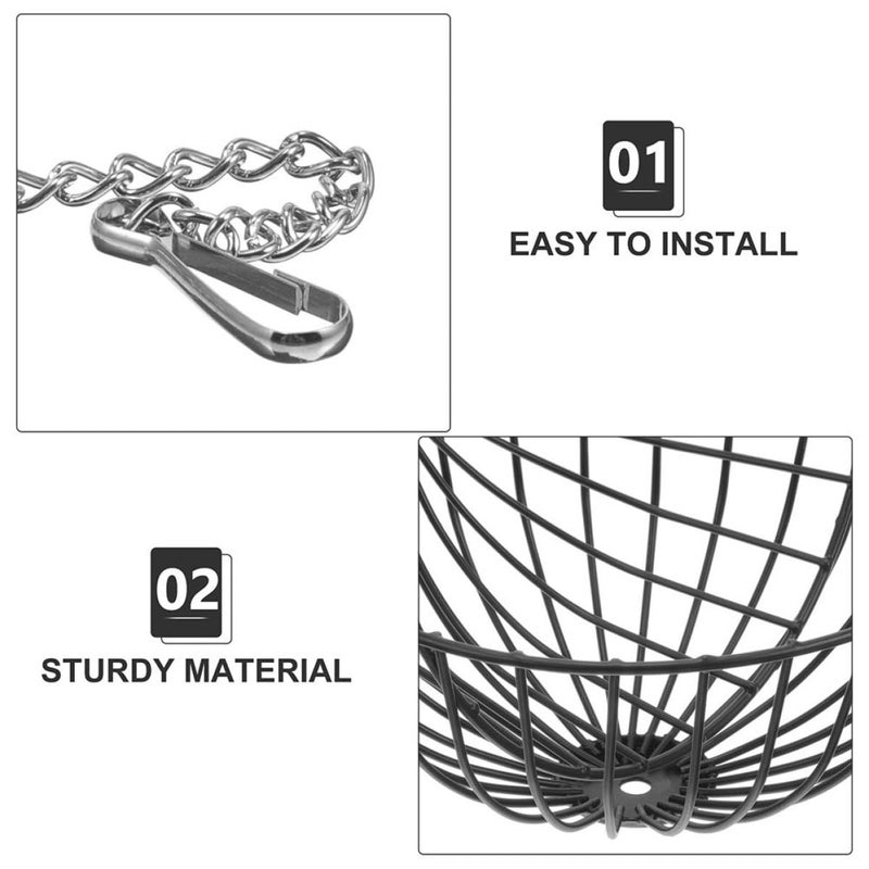 Hanging Hay Feeder Black Plastic Dispenser For Rabbits Hamsters And Small Animals - Image 4
