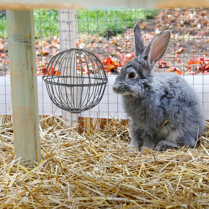 Hanging Hay Feeder Black Plastic Dispenser For Rabbits Hamsters And Small Animals - Image 5