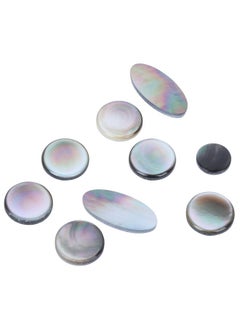 Thoraya 9Pcs Saxophone Button Pad Set Black and White Sax Key Button Musical Instrument Accessories  - Image 2