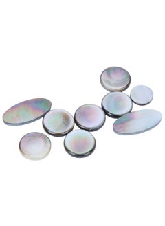 Thoraya 9Pcs Saxophone Button Pad Set Black and White Sax Key Button Musical Instrument Accessories  - Image 3
