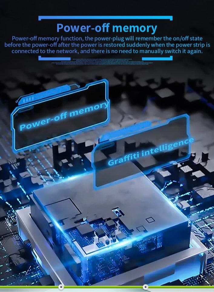 Captaintech Power Strip Surge Protector with USB-C (3.0A),  Power Strip with 4 Outlets 4 USB Ports (5V/3.4A), Desktop Charging Station, Compact for Home,Travel,Office(White 1 Pack) - Image 5