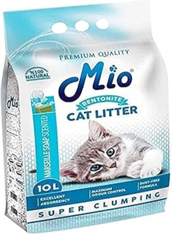 Mio Cat Litter Marseille Soap Scented Super Clumping 10L