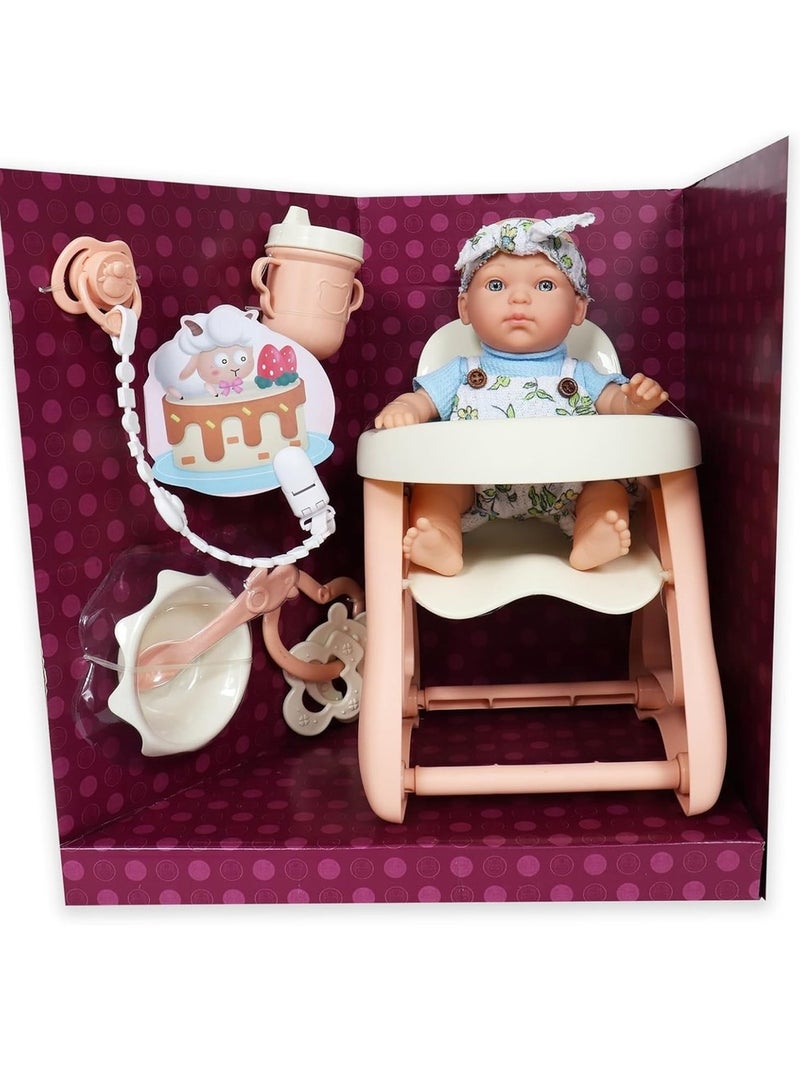 Wandalong 9 Inches Baby Doll With Dining Chiar And Accessories - W6916A - Image 2