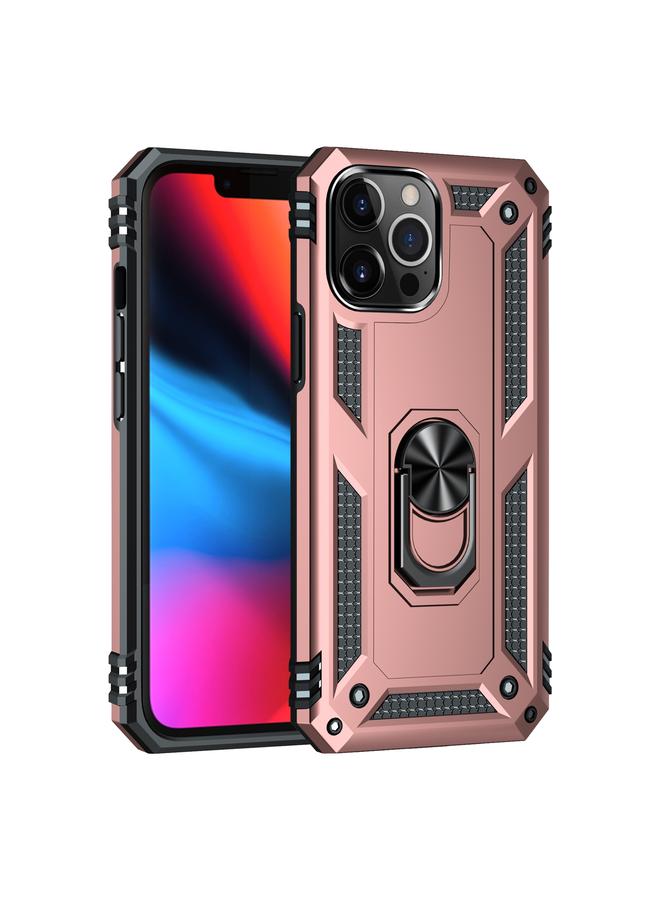 اس-توب جراب لهاتف iPhone 13 Pro Max مقاوم للصدمات مصنوع من مادة TPU + PC مع حامل دوار 360 درجة - Image 2