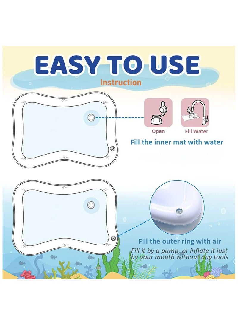 Inflatable Tummy Time Mat Premium Baby Water Play Mat - Image 3