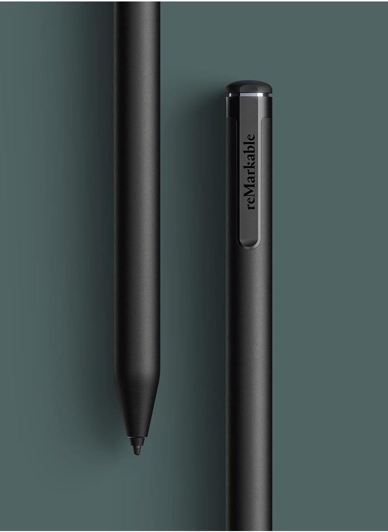 reMarkable Marker Plus for reMarkable 2 with Eraser | 9 Felt Replacement Tips | Tilt Sensitivity and 4096 Levels of Pressure Sensitivity |