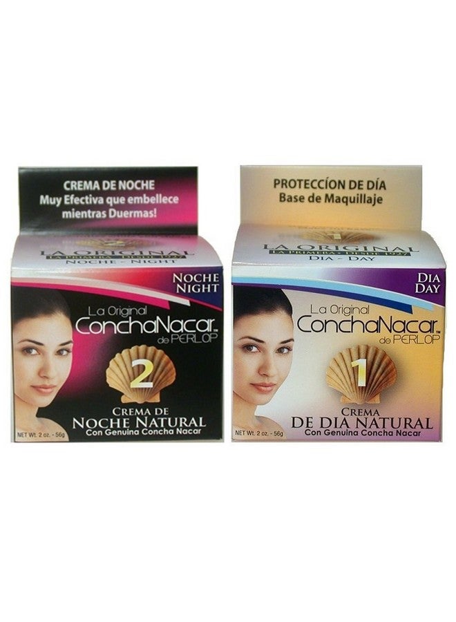 Concha Nacar Face Cream Combo 12 Day Cream 2Oz Night Cream 2Oz Crema De Dia Crema De Noche Para Piel Manchas En Cara - Image 2